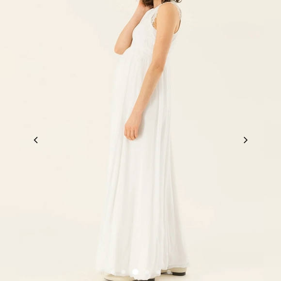 🥳Host pick ❤️Ivy& Oak Size 2 (XS) snow white maternity dress / bridal dress. - Picture 2 of 11